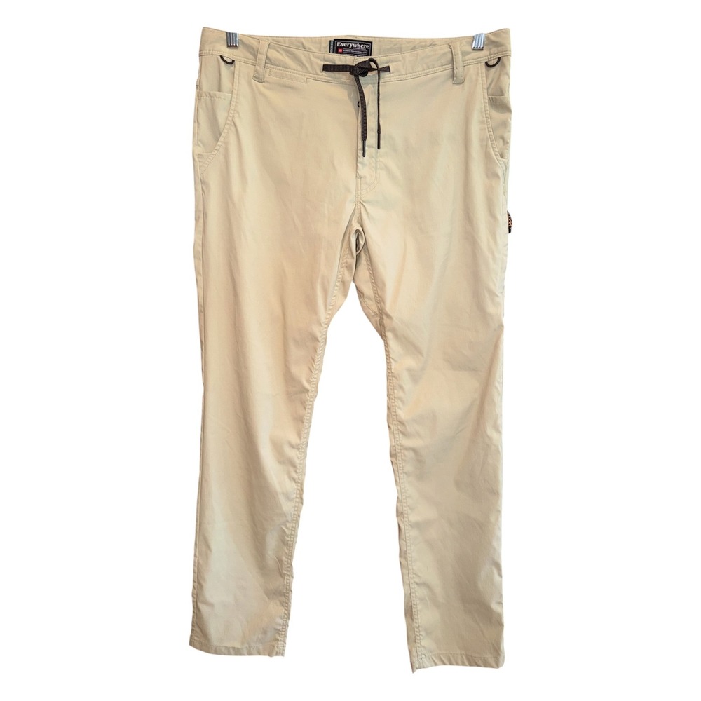 686 Everywhere ECO Pant Men 34x32 (Fits 30" Length) Slim Tan Technical Utility
